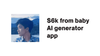 Making $6k from a baby AI photo generator