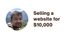 Selling a website for $10,000