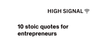 10 stoic quotes for entrepreneurs